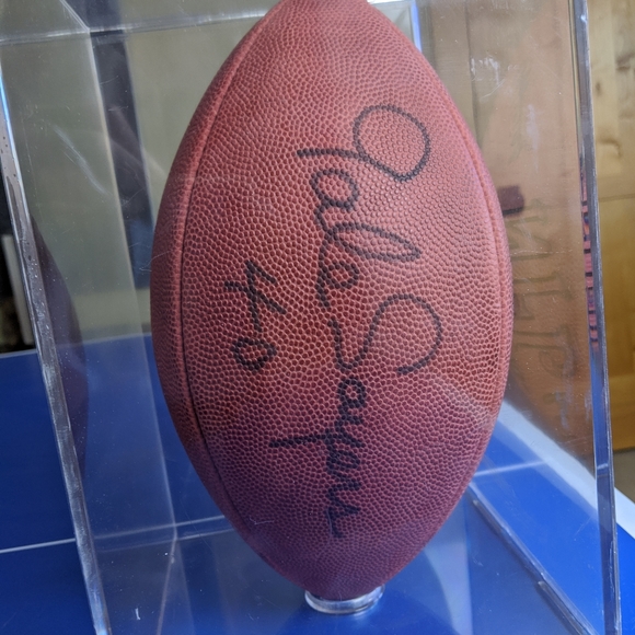 gale sayers signed football